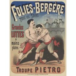 affiche combat vintage