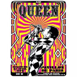 affiche concert rock vintage paris