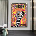 affiche concert rock vintage paris