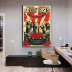 affiche concert vintage rock