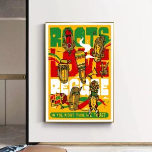 affiche concert reggae vintage