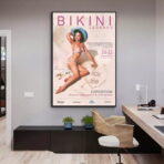 affiche concours miss bikini vintage