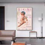 affiche concours miss bikini vintage