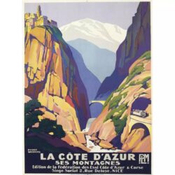vintage cote dazur poster