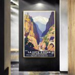 affiche côté d'azur vintage