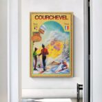affiche courchevel vintage