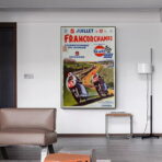 affiche course moto vintage