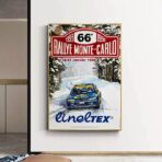 affiche course rallye vintage