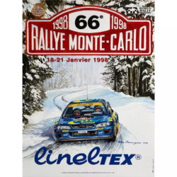 vintage rally race poster