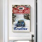 affiche course rallye vintage