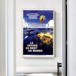 affiche cousteau vintage