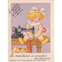 affiche couture vintage enfant
