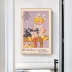 affiche couture vintage enfant
