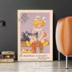 affiche couture vintage enfant