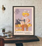 affiche couture vintage enfant