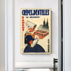 affiche crepes vintage