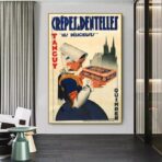 affiche crepes vintage