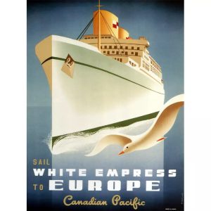 affiche croisiere vintage