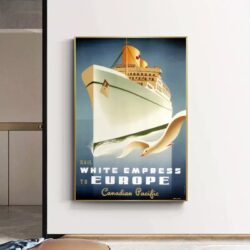 affiche croisiere vintage