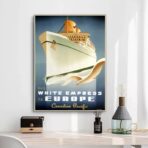 affiche croisiere vintage