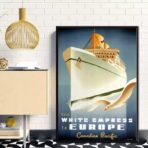 affiche croisiere vintage