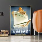 affiche croisiere vintage