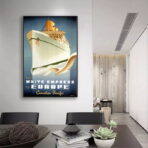 affiche croisiere vintage