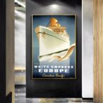affiche croisiere vintage