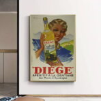 affiche cuisine vintage alcool