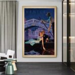 affiche art vintage couple