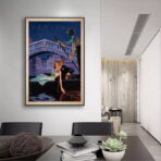 affiche art vintage couple