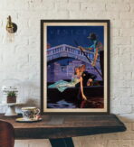affiche art vintage couple