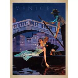vintage couple art poster