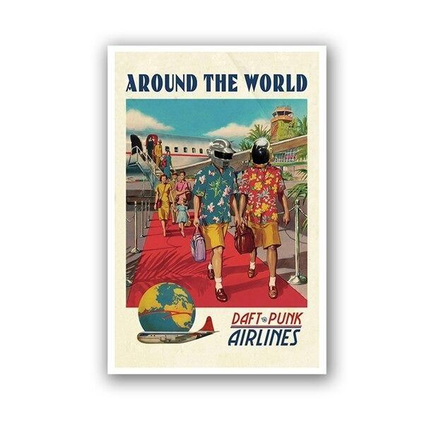 affiche daft punk around the world
