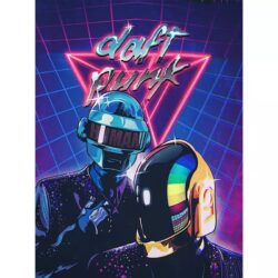 affiche daft punk vintage