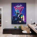 affiche daft punk vintage
