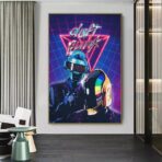 affiche daft punk vintage