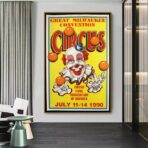 affiche de cirque vintage