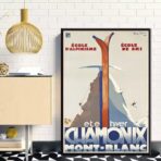 affiche de club ski vintage