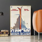 affiche de club ski vintage