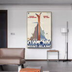 affiche de club ski vintage