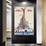 affiche de club ski vintage
