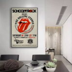 affiche de concert vintage rolling stones