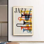 affiche de jazz vintage