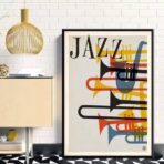 affiche de jazz vintage