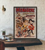 affiche de jouets vintage