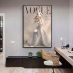 affiche de mode vintage vogue