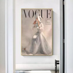 affiche de mode vintage vogue