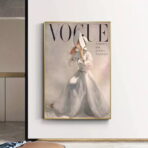 affiche de mode vintage vogue