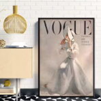 affiche de mode vintage vogue